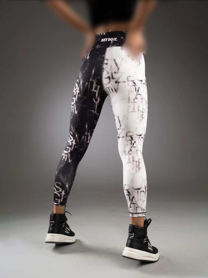 لگ ورزشی زنانه سابلیمیشن مدل جلو هفتی نایکی Nike