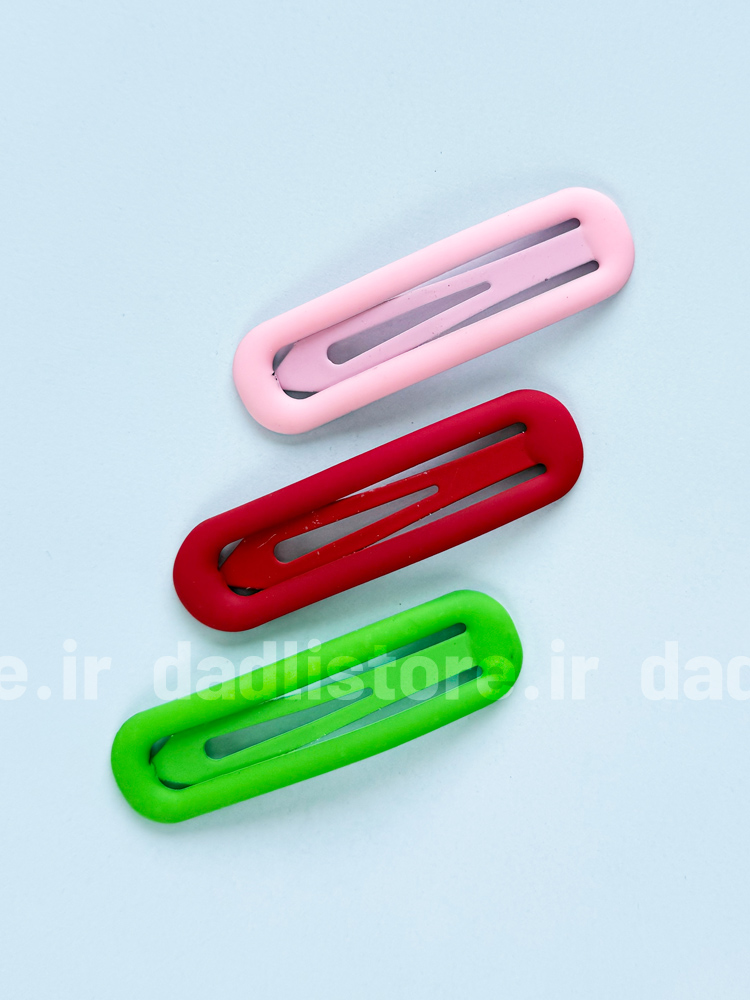 گیره مو تق تقی مستطیل شمعی