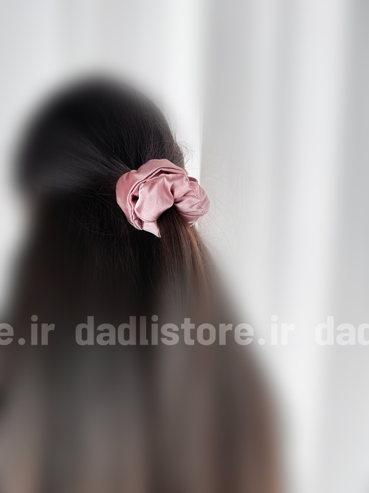 کش مو اسکرانچی ساتن ساده