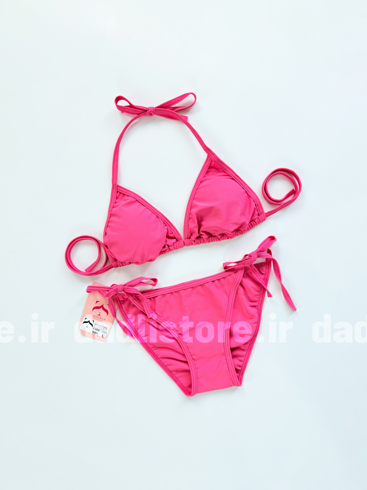 بیکینی کاپ متحرک صورتی ساده