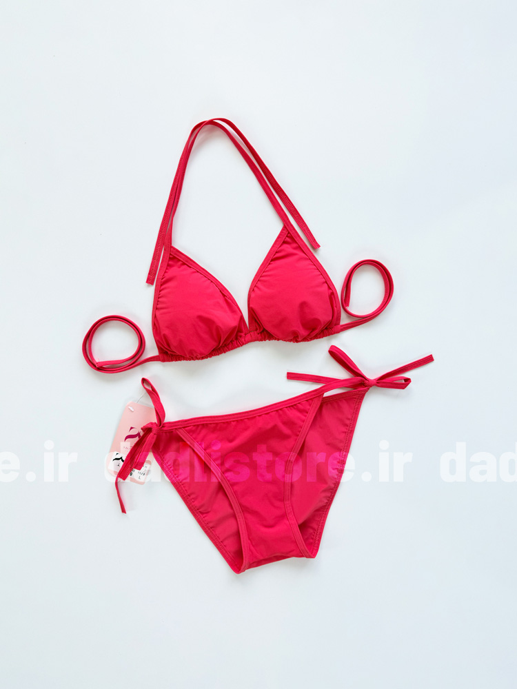 بیکینی کاپ متحرک ساده قرمز گوجه ای