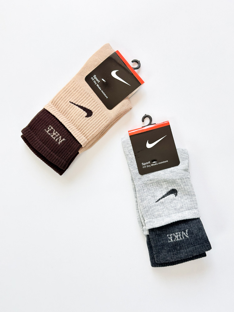 جوراب ساقدار زنانه نخ پنبه دو کش نایکی Nike