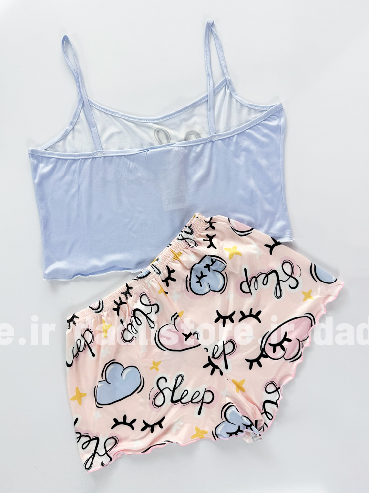 ست لباس خواب تاپ و شورتک طرح Sleep