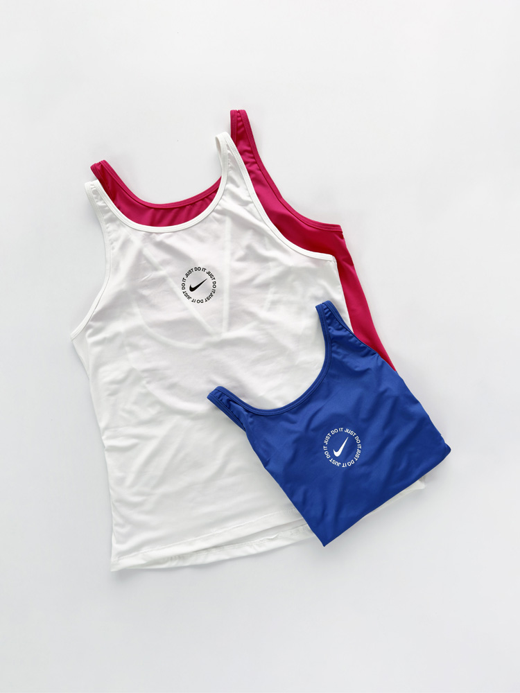 تاپ ورزشی زنانه فلامنت پشت باز بند دوبل نایکی Nike