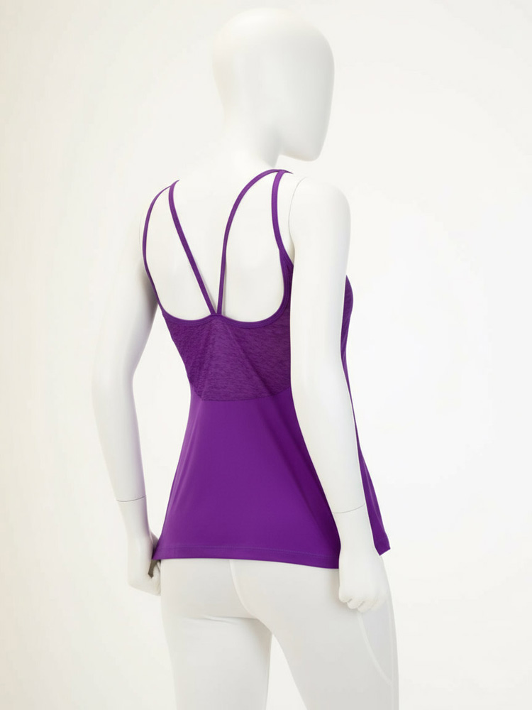 تاپ ورزشی زنانه فلامنت پشت باز بند دوبل نایکی Nike