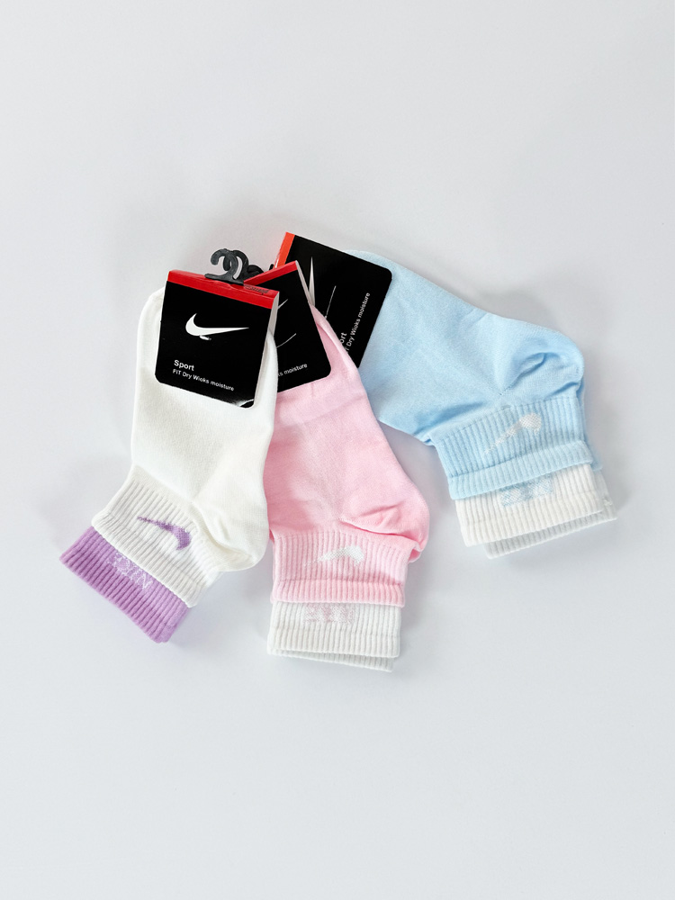 جوراب مچی زنانه نخ پنبه دو کش نایکی Nike