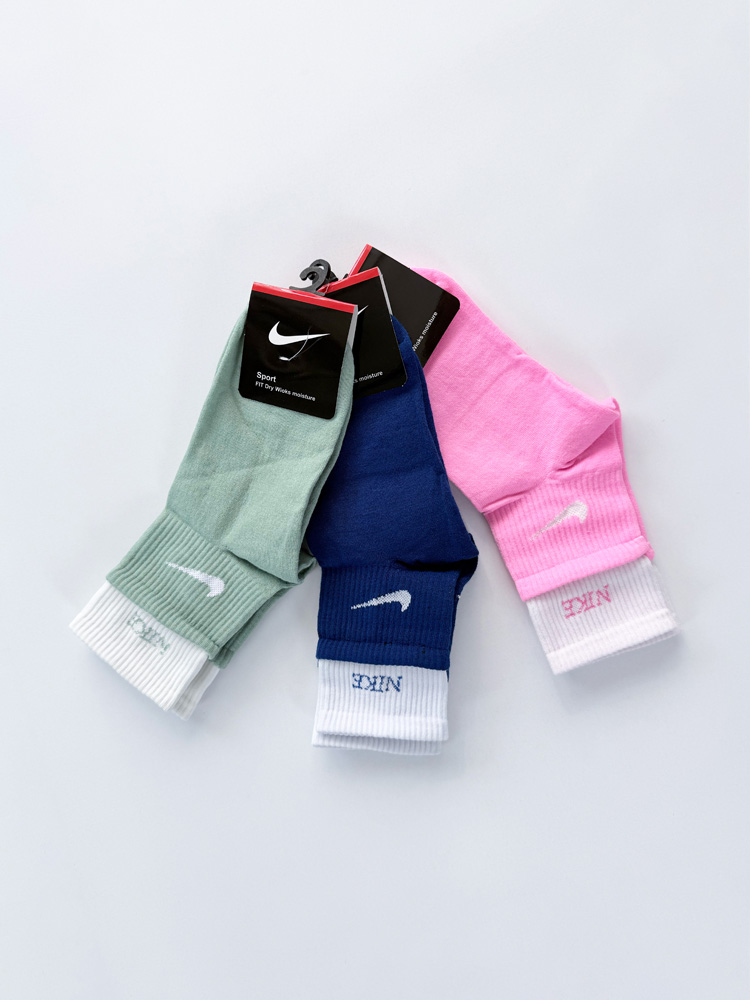 جوراب نیم ساق زنانه نخ پنبه دوکش نایکی Nike