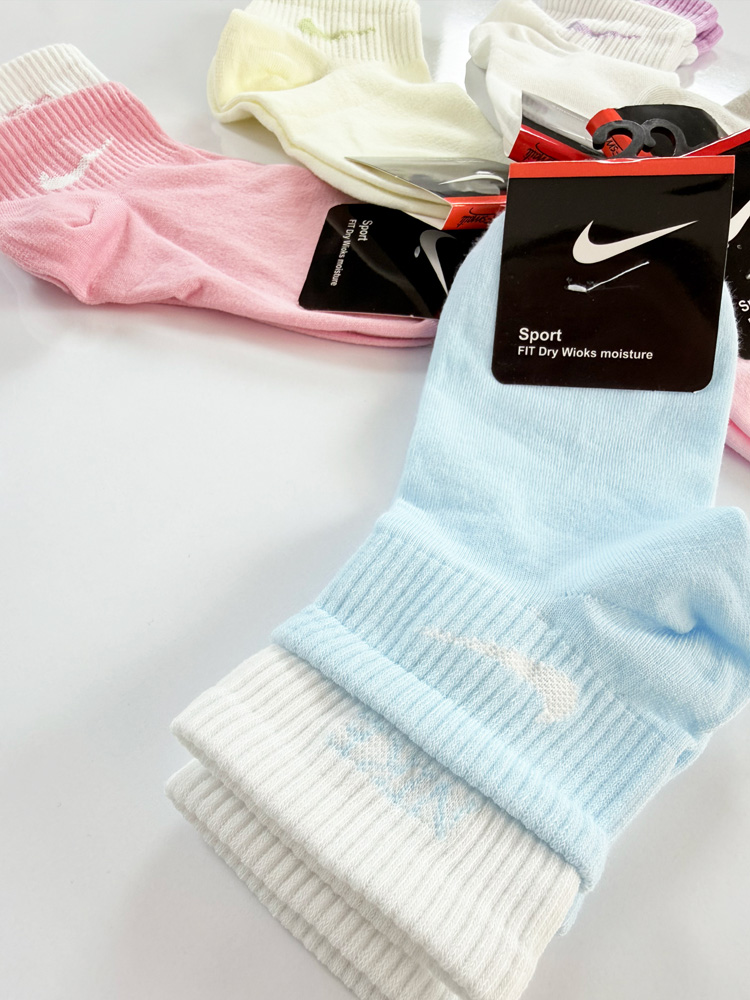 جوراب مچی زنانه نخ پنبه دو کش نایکی Nike