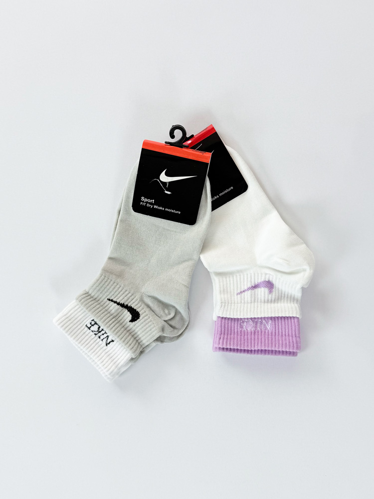 جوراب مچی زنانه نخ پنبه دو کش نایکی Nike