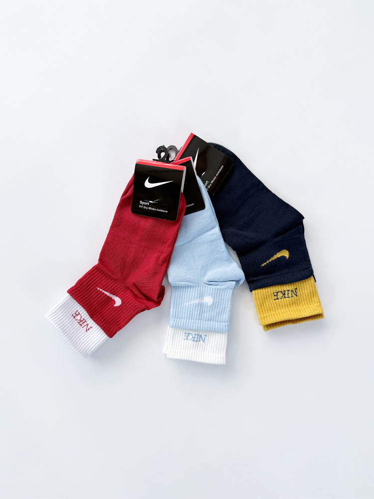 جوراب نیم ساق زنانه نخ پنبه دوکش نایکی Nike