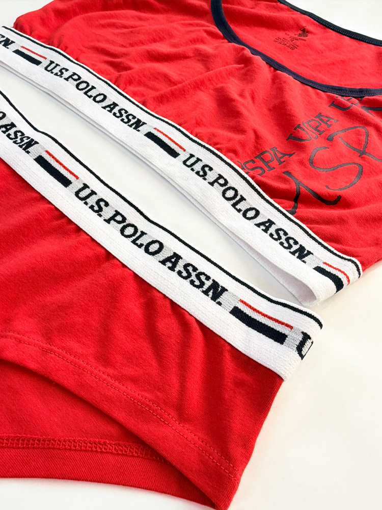 ست نیمتنه بدون کاپ و شورت اسلیپ اسپورت پولو U.S Polo Assn