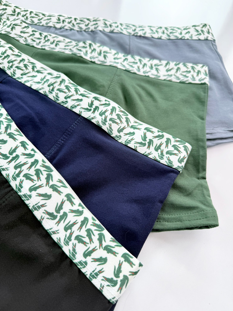 شورت پادار مردانه نخ پنبه جعبه ای لاگوست Lacoste