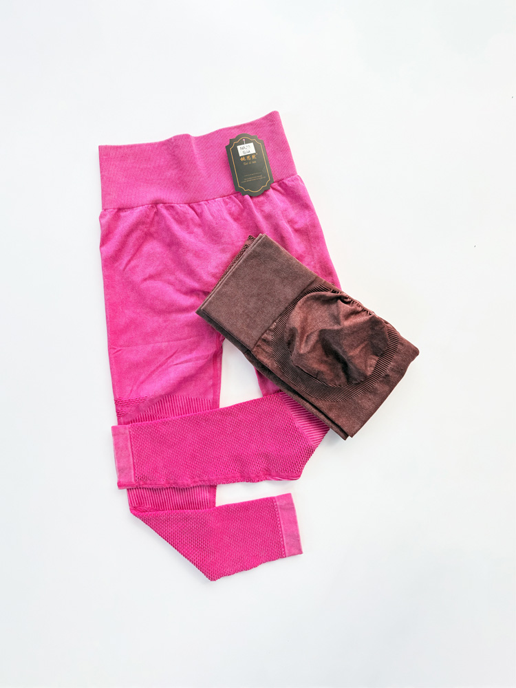 لگ ورزشی زنانه سیملس پشت چروک سنگشور خط دار