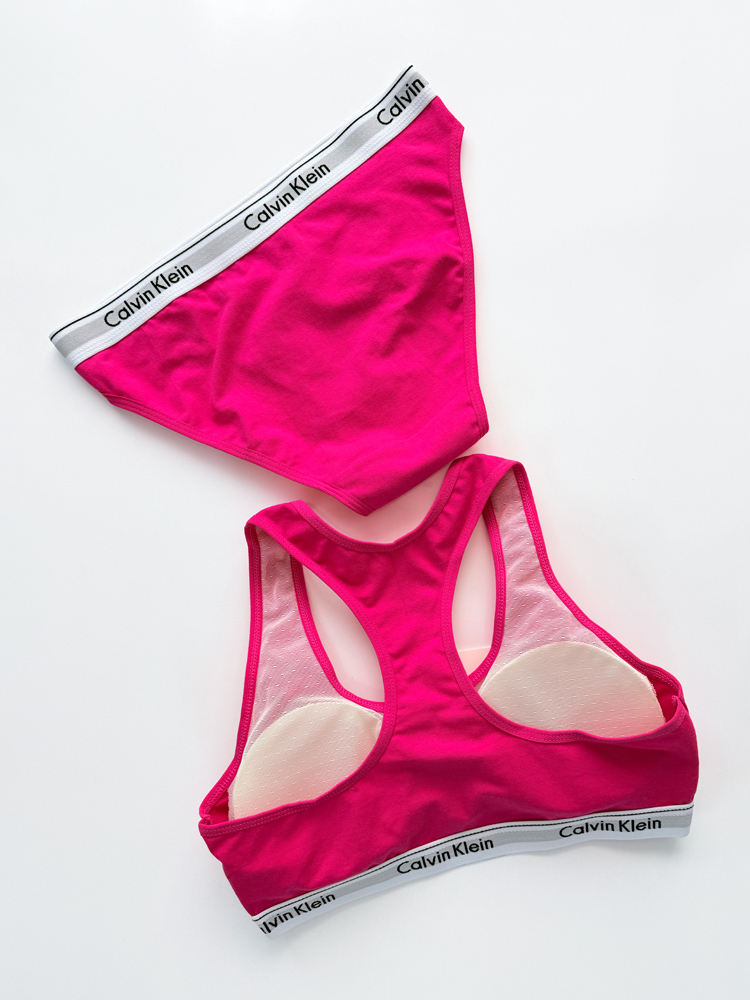 ست نیمتنه کاپدار و شورت اسلیپ نخ پنبه کلوین کلاین Calvin Klein