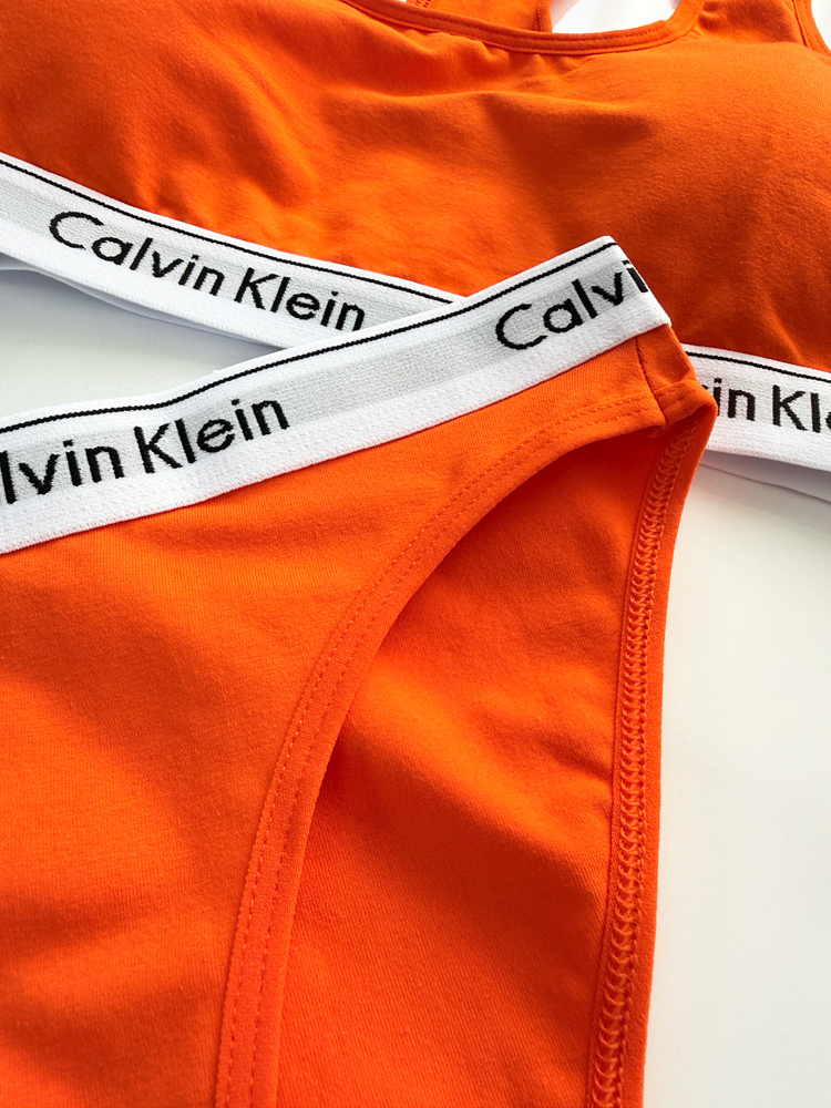 ست نیمتنه کاپدار و شورت اسلیپ نخ پنبه کلوین کلاین Calvin Klein