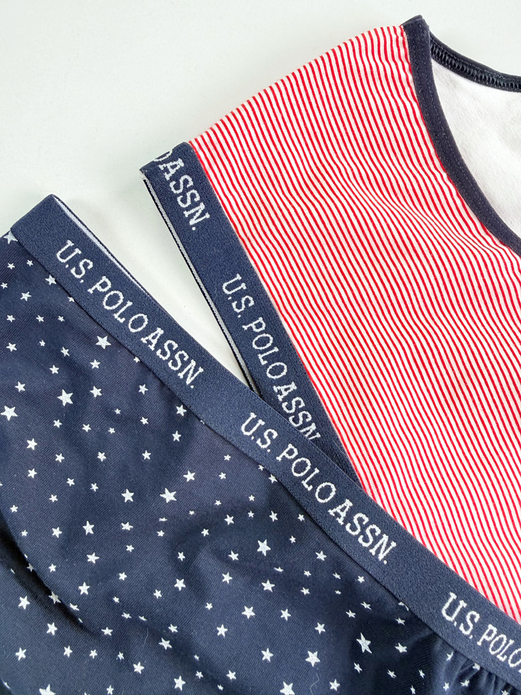 ست نیمتنه بدون کاپ و شورت اسلیپ اسپورت پولو U.S Polo Assn