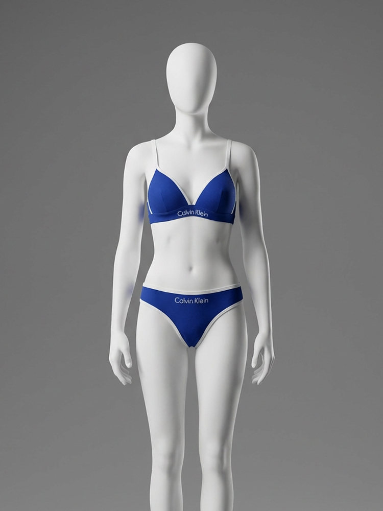 ست شورت و سوتین پوش آپ دار نخ پنبه هارنس دار نوشته کلوین کلاین Calvin klein فیتن Fitan