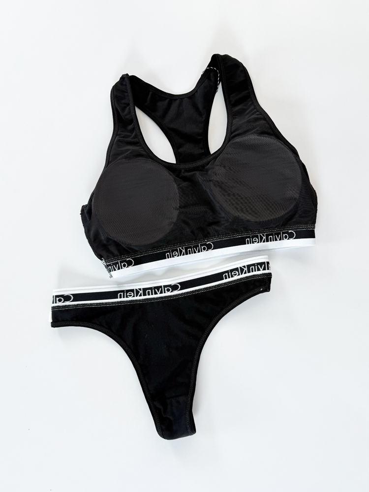 ست نیمتنه کاپدار و شورت بکلس نخ پنبه کلوین کلاین Calvin Klein