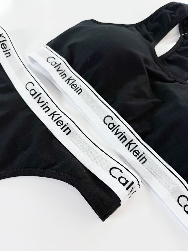 ست نیمتنه کاپدار و شورت بکلس نخ پنبه کلوین کلاین Calvin Klein