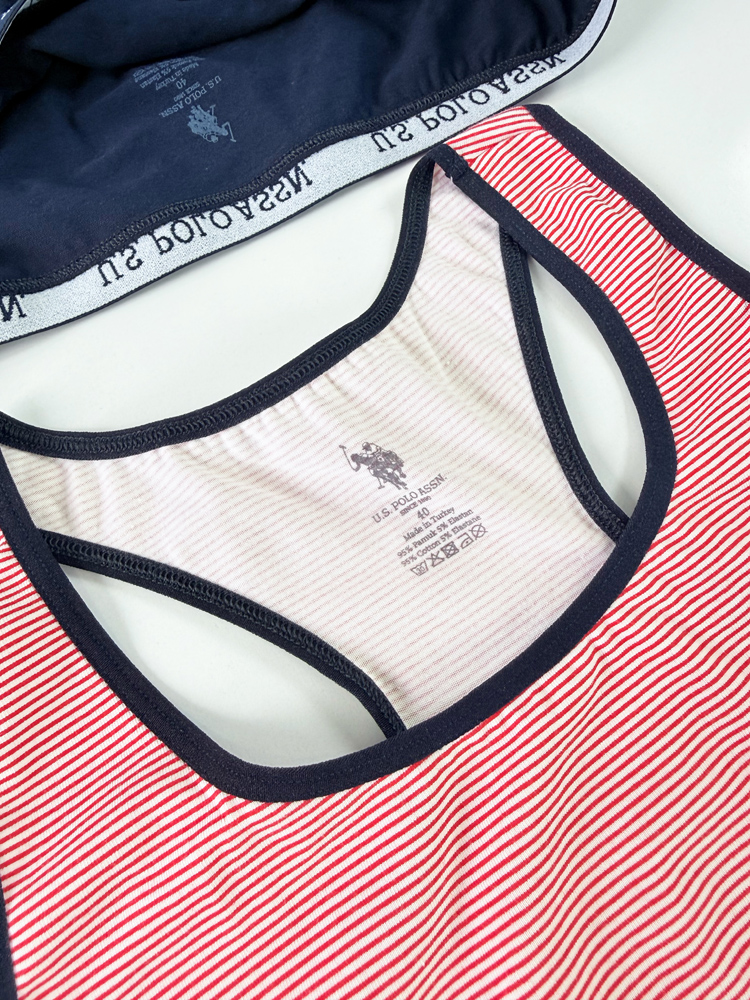 ست نیمتنه بدون کاپ و شورت اسلیپ اسپورت پولو U.S Polo Assn