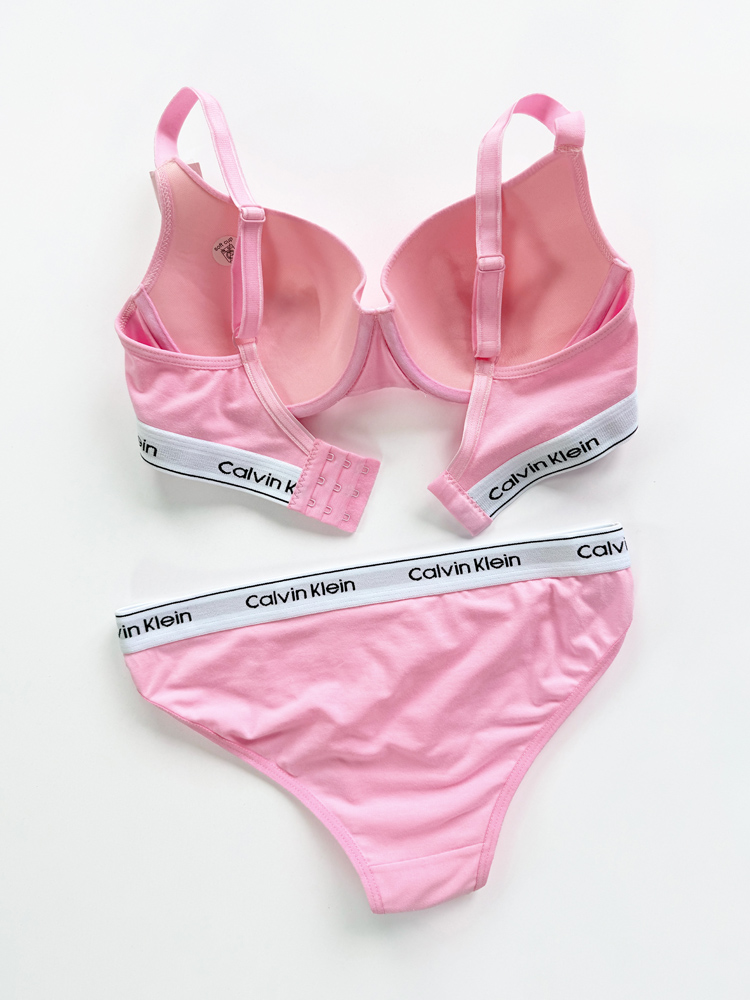 ست شورت اسلیپ و سوتین فنر دار نخ پنبه کلوین کلاین Calvin Klein