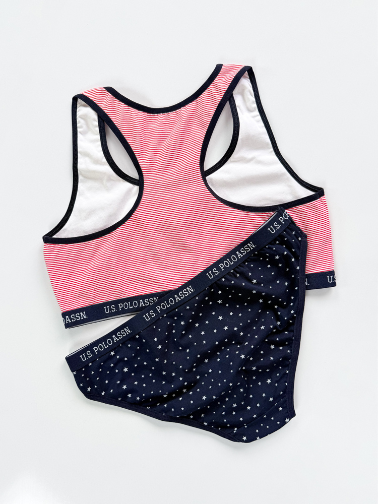 ست نیمتنه بدون کاپ و شورت اسلیپ اسپورت پولو U.S Polo Assn