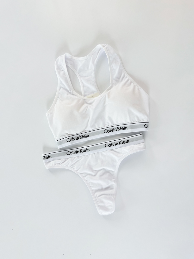 ست نیمتنه کاپدار و شورت بکلس نخ پنبه کلوین کلاین Calvin Klein