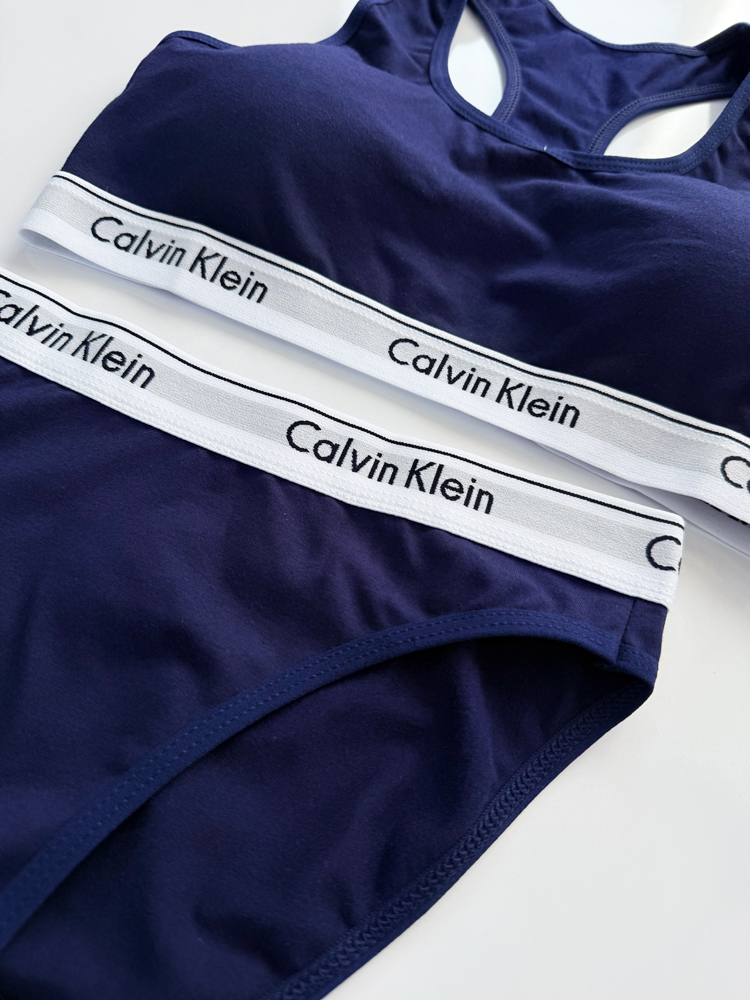 ست نیمتنه کاپدار و شورت اسلیپ نخ پنبه کلوین کلاین Calvin Klein