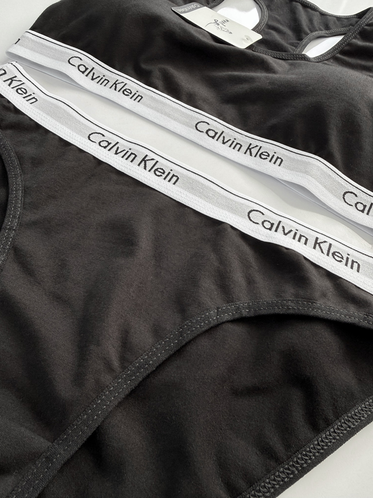 ست نیمتنه کاپدار و شورت اسلیپ نخ پنبه کلوین کلاین Calvin Klein