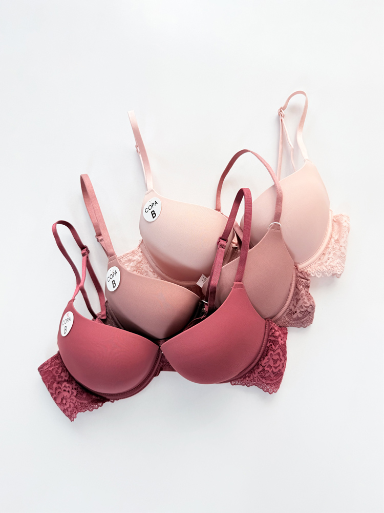 سوتین اسفنجی فنر دار کنار گیپور وسط نگین