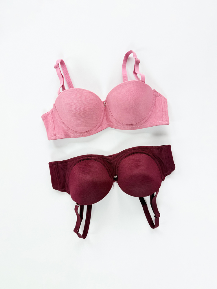 سوتین اسفنجی فنر دار نگین دار