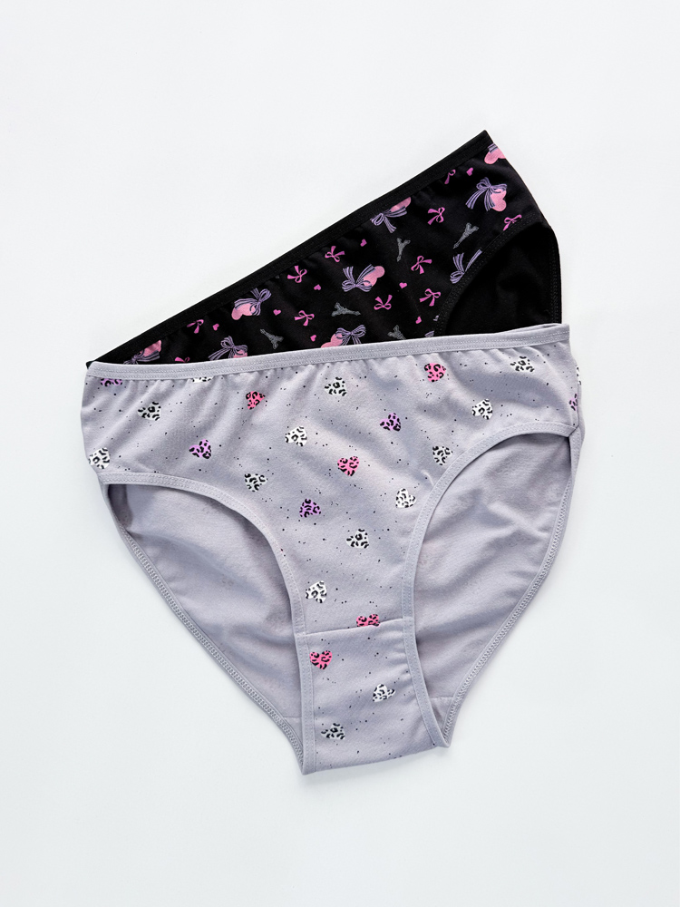 شورت اسلیپ زنانه نخ پنبه طرحدار سایز L میسپل Misspel