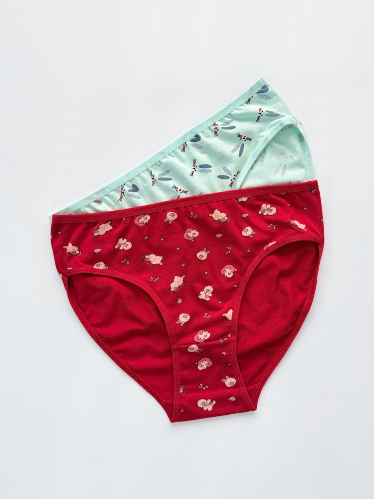 شورت اسلیپ زنانه نخ پنبه طرحدار سایز L میسپل Misspel