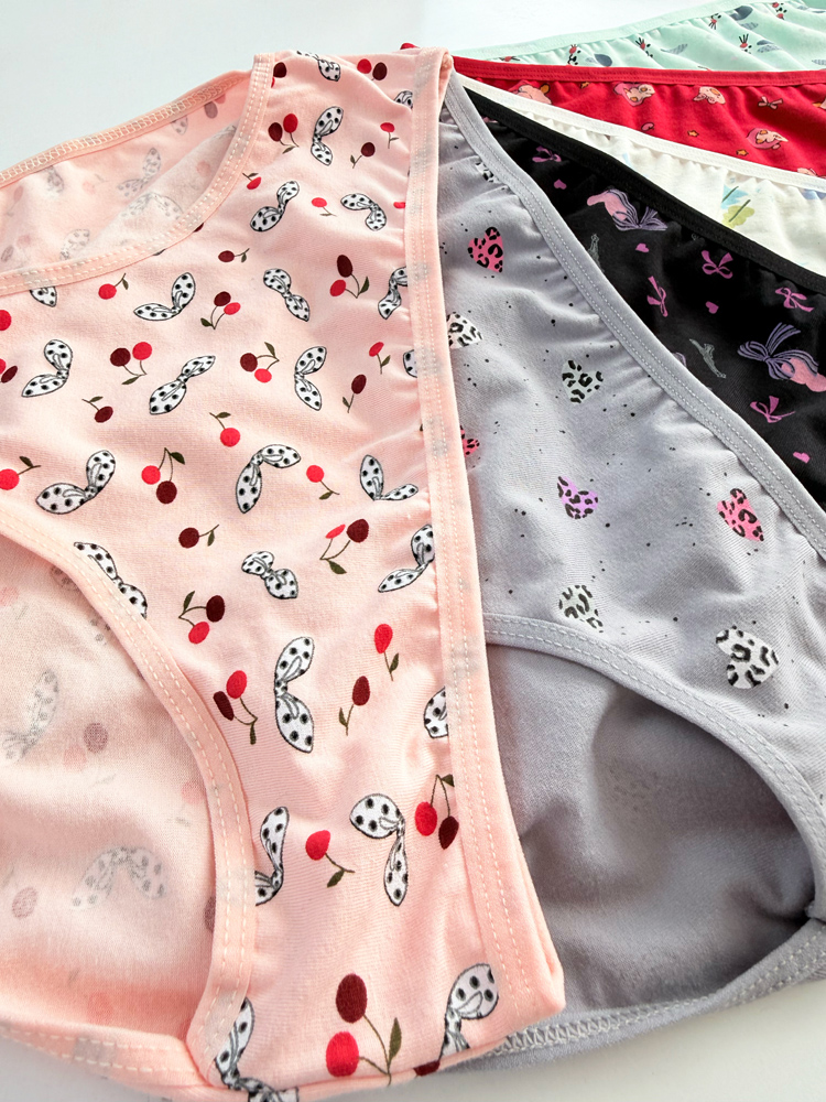 شورت اسلیپ زنانه نخ پنبه طرحدار سایز L میسپل Misspel