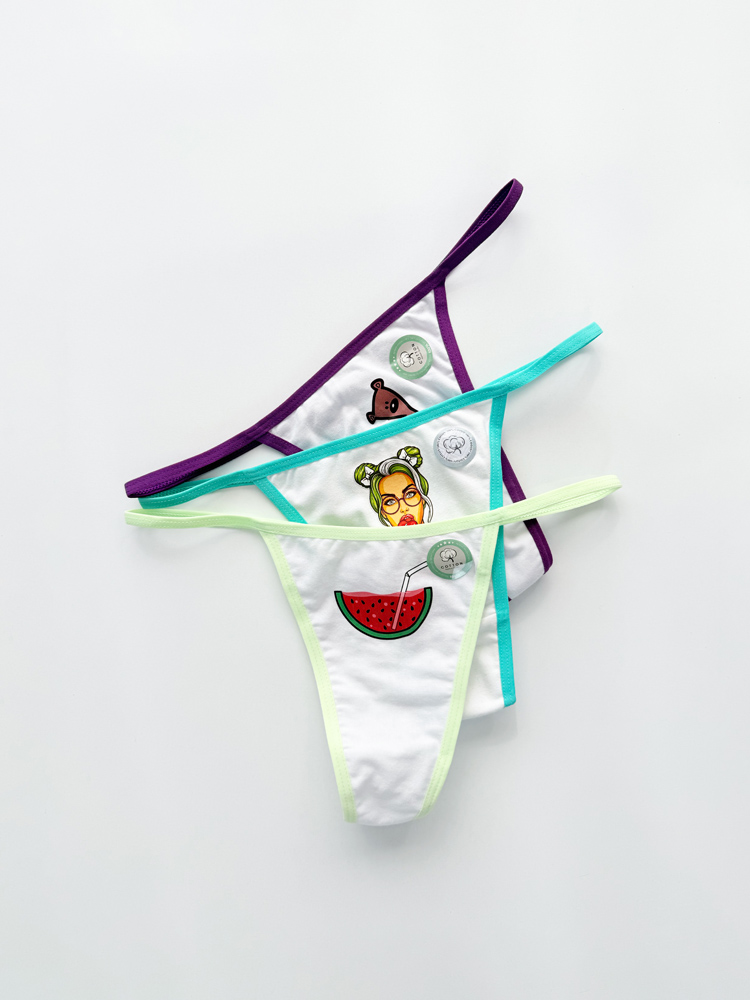 شورت بکلس زنانه بندی نخ پنبه طرحدار فیتن Fitan