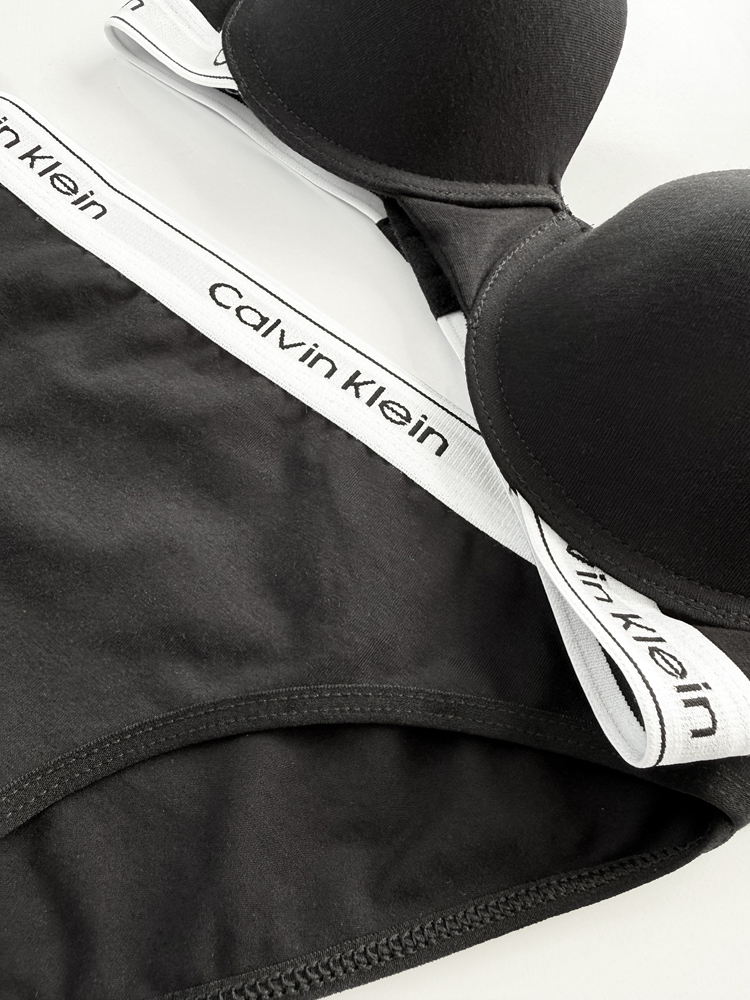 ست شورت اسلیپ و سوتین فنر دار نخ پنبه کلوین کلاین Calvin Klein