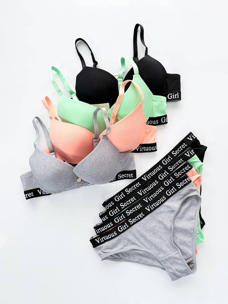 ست شورت و سوتین فنر دار کبریتی اسپورت Girl secret virtuous