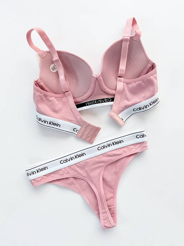 ست شورت بکلس و سوتین فنر دار نخ پنبه کلوین کلاین Calvin Klein