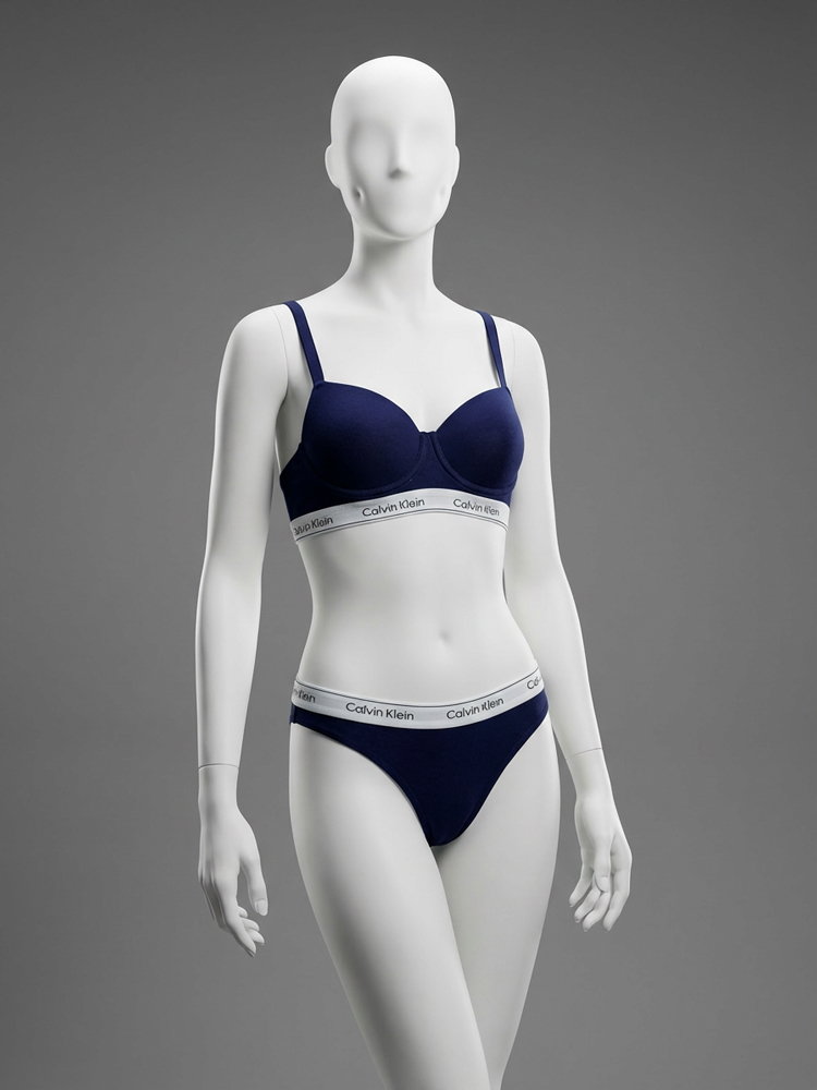 ست شورت بکلس و سوتین فنر دار نخ پنبه کلوین کلاین Calvin Klein