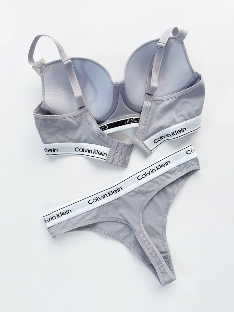 ست شورت بکلس و سوتین فنر دار نخ پنبه کلوین کلاین Calvin Klein