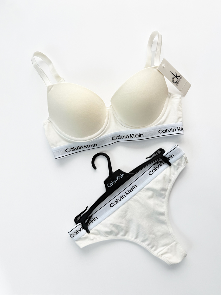 ست شورت بکلس و سوتین فنر دار نخ پنبه کلوین کلاین Calvin Klein