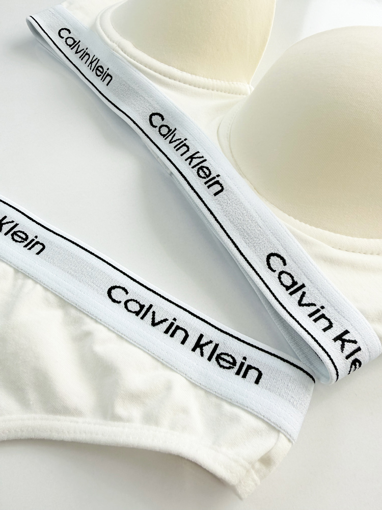 ست شورت بکلس و سوتین فنر دار نخ پنبه کلوین کلاین Calvin Klein