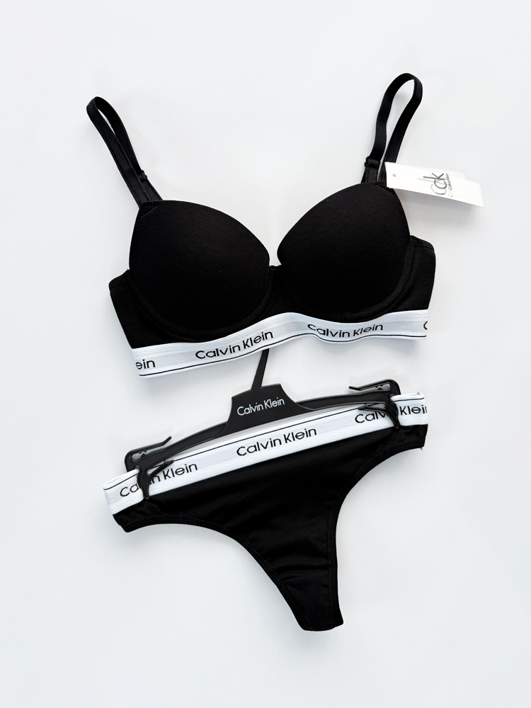 ست شورت بکلس و سوتین فنر دار نخ پنبه کلوین کلاین Calvin Klein