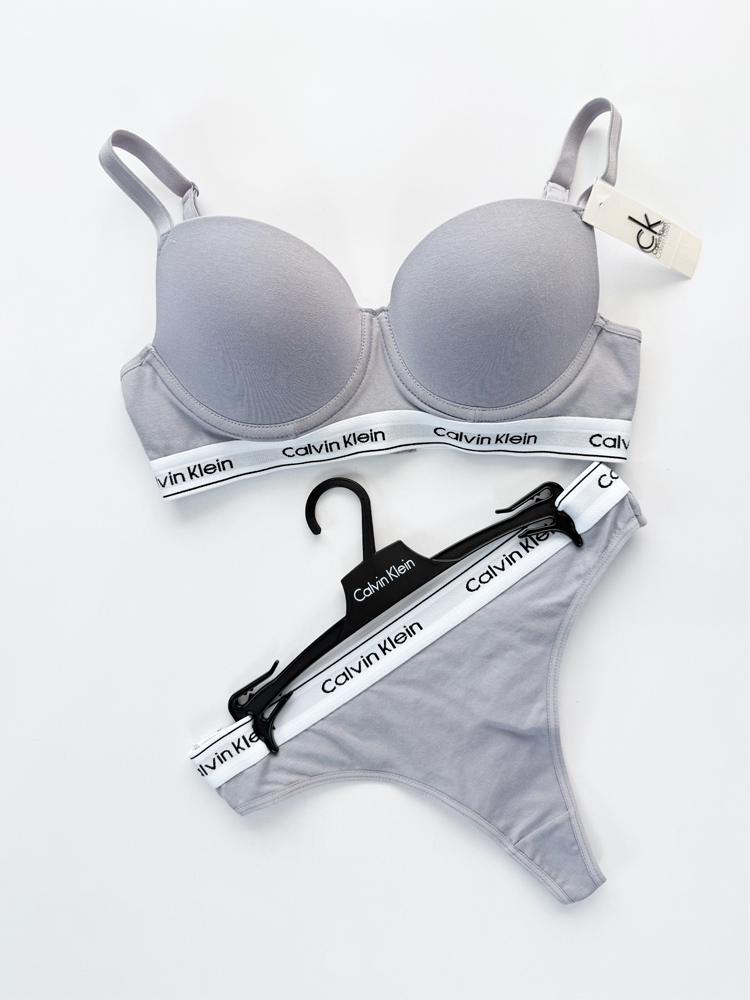 ست شورت بکلس و سوتین فنر دار نخ پنبه کلوین کلاین Calvin Klein