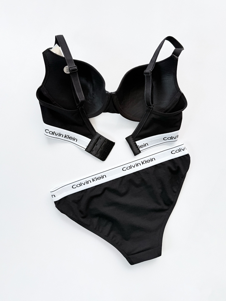 ست شورت اسلیپ و سوتین فنر دار نخ پنبه کلوین کلاین Calvin Klein