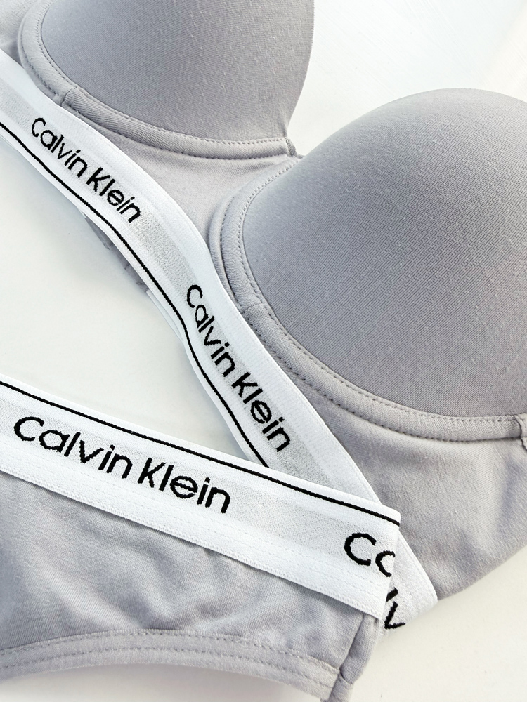 ست شورت بکلس و سوتین فنر دار نخ پنبه کلوین کلاین Calvin Klein