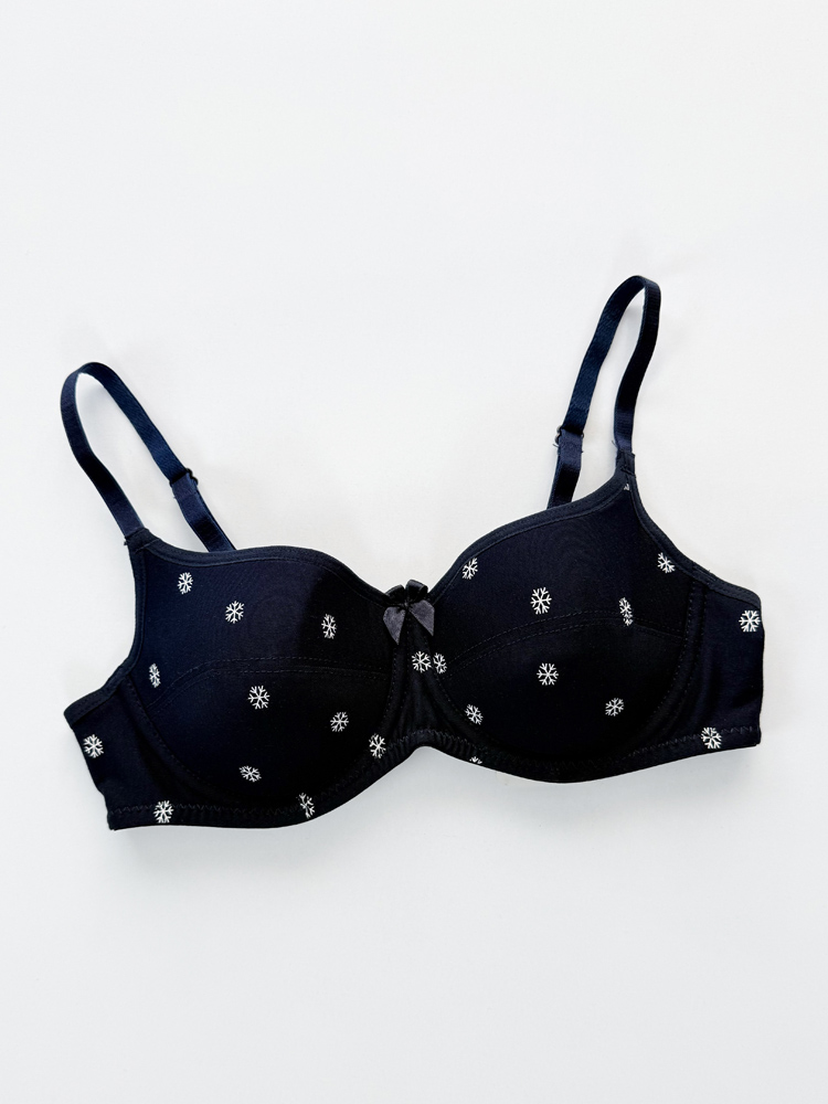 سوتین اسفنجی فنر دار نخ پنبه برف هونکس Hnx