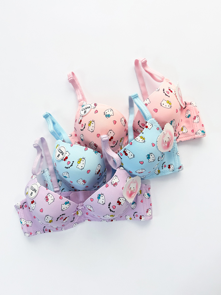 سوتین اسفنجی فنر دار وسط پاپیون کیتی