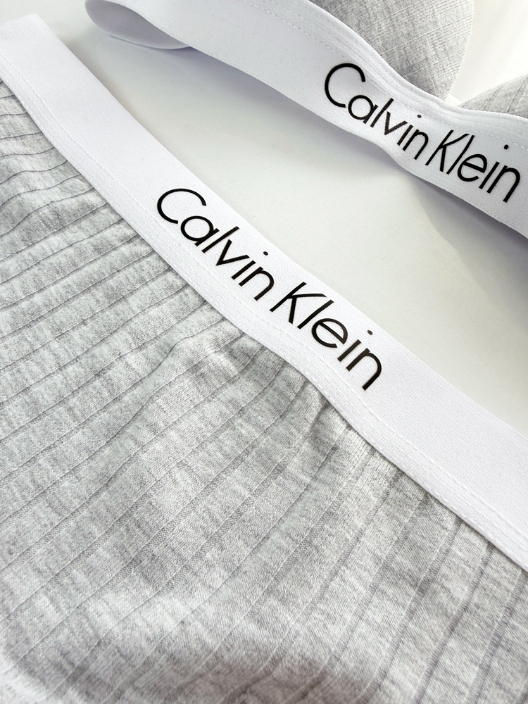 ست شورت و سوتین دخترانه پوش آپ دار کبریتی نوشته کلوین کلاین Calvin klein فیتن Fitan