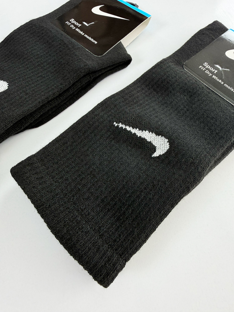 جوراب ساقدار زنانه نخ پنبه مشکی نایکی Nike